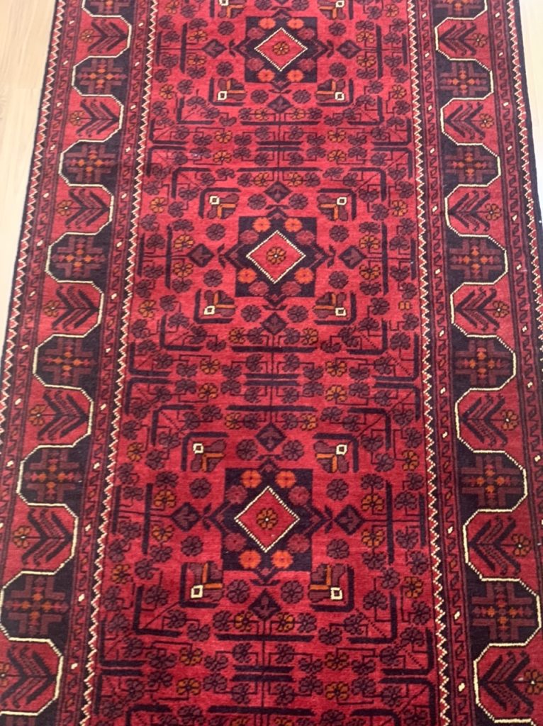 Extra Fine Tribal 684 cm. X 80cm. wool red runner - Image 4