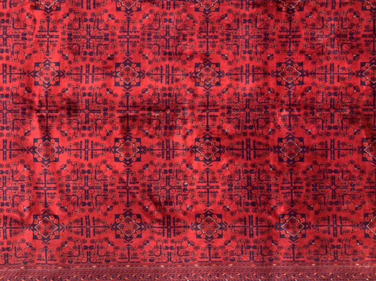 Super fine Tribal 305 cm. X 201 cm. wool red large rug - Image 6