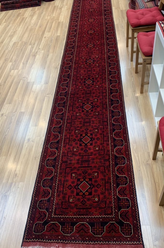 Extra Fine Tribal 684 cm. X 80cm. wool red runner - Image 3