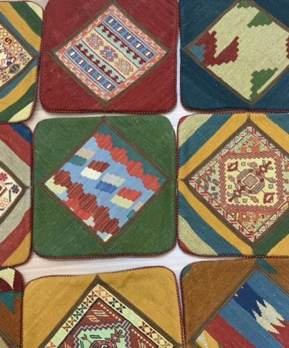 Persian kilim cushion cover 40 cm. X 40 cm. - Image 5