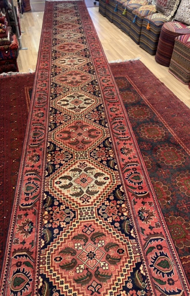 Extra Fine Tribal Baloochi 860 cm. X 100 cm . wool very long runner - Image 5