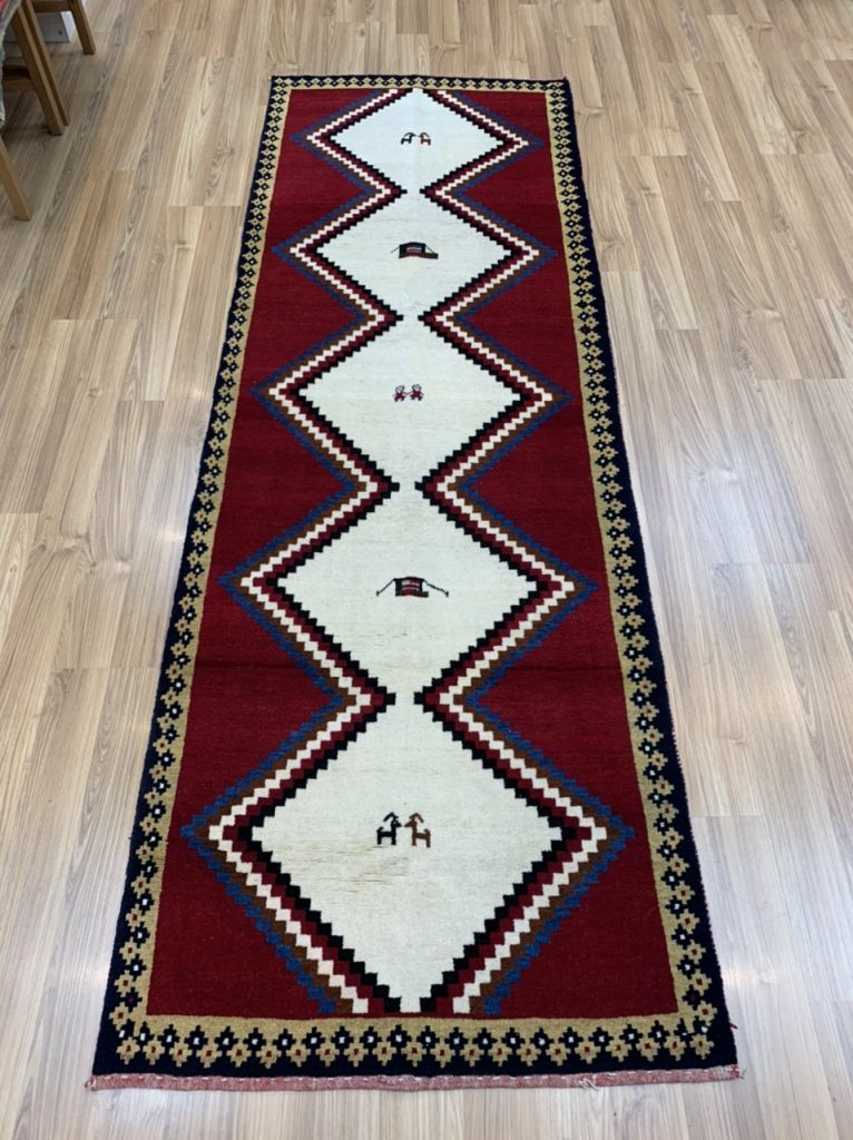 Shiraz 250 cm. X 85 cm. fine wool Gabbeh runner