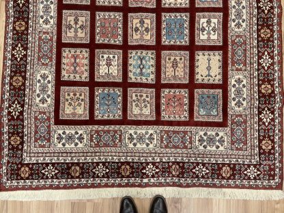 Super fine Sirjan 227 cm. X 173 cm. wool rug - Image 6