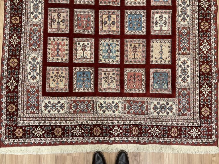 Super fine Sirjan 227 cm. X 173 cm. wool rug - Image 6