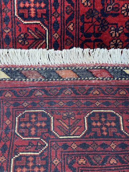 60% OFF SALE - Hand-knotted Extra Fine Tribal Baloochi 372 cm. X 78 cm . wool red runner - Image 2