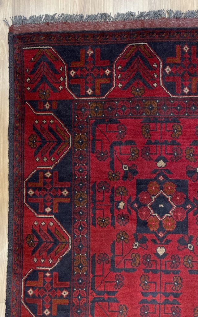 Baloochi Tribal 194 cm. X 122  cm. wool red  rug - Image 4