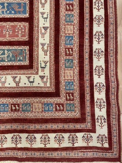 Super fine Sirjan 231 cm. X 177 cm. wool rug - Image 13