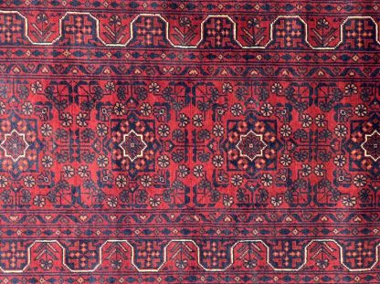 60% OFF SALE - Hand-knotted Extra Fine Tribal Baloochi 372 cm. X 78 cm . wool red runner - Image 4