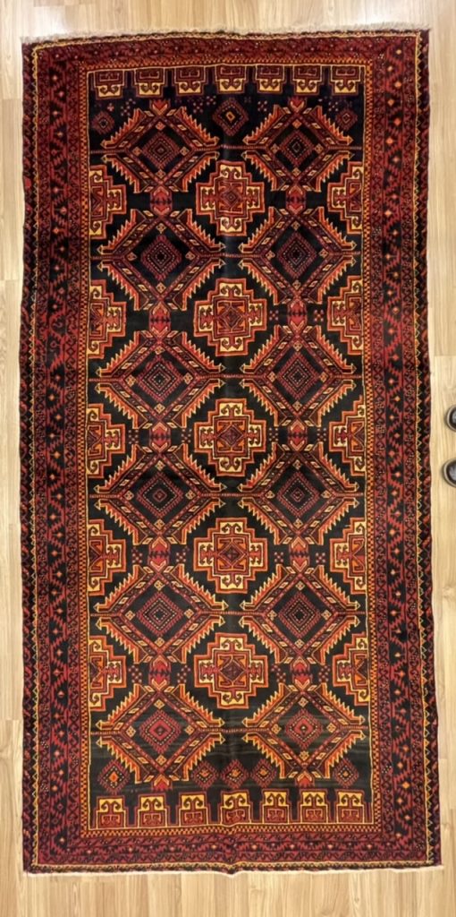 Baloochi Tribal 240 cm. X 120 cm. wool red  rug - Image 5