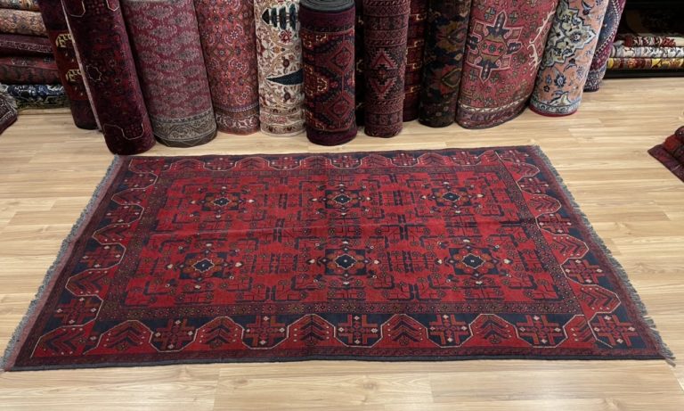 Baloochi Tribal 194 cm. X 122  cm. wool red  rug - Image 3