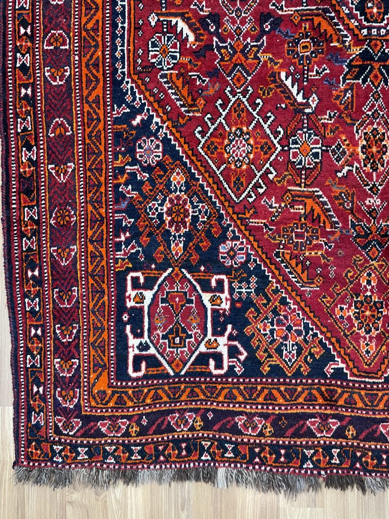 Qashqaie 243 cm. X 168 cm. fine wool rug - Image 5