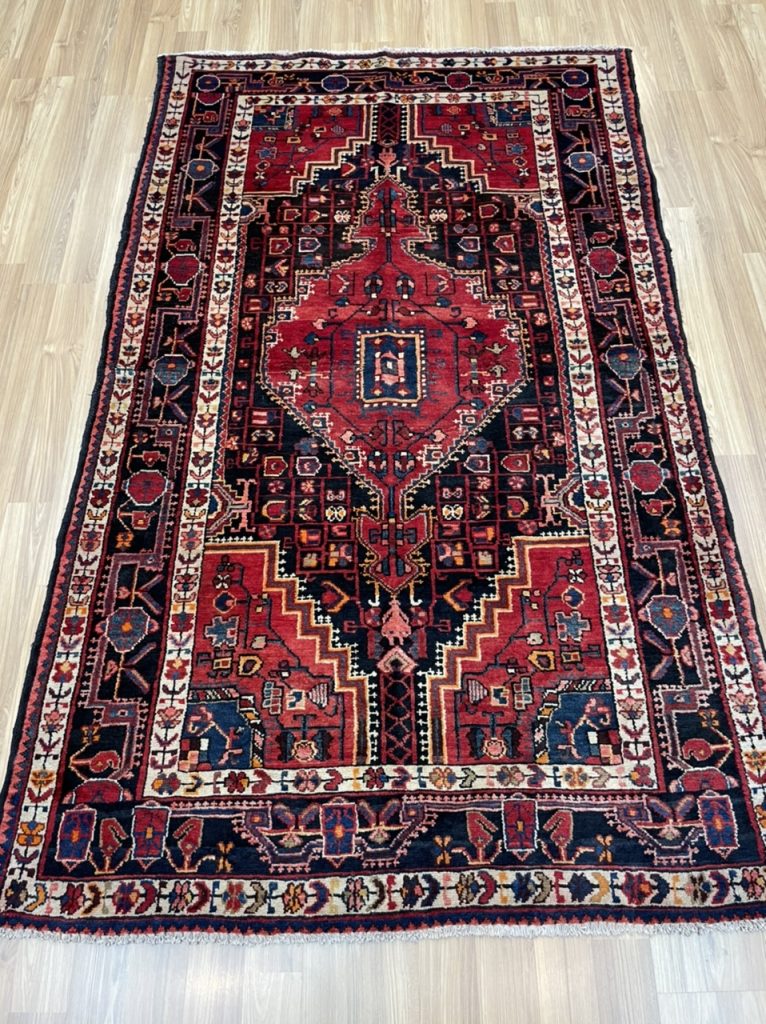 Hamedan 235 cm. X 140 cm. fine wool  rug