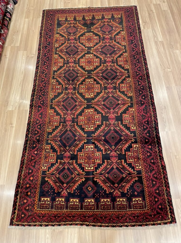 Baloochi Tribal 240 cm. X 120 cm. wool red  rug