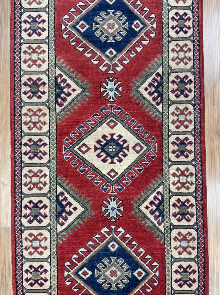 Arak Kazak 286 cm. X 82 cm. wool  runner - Image 7