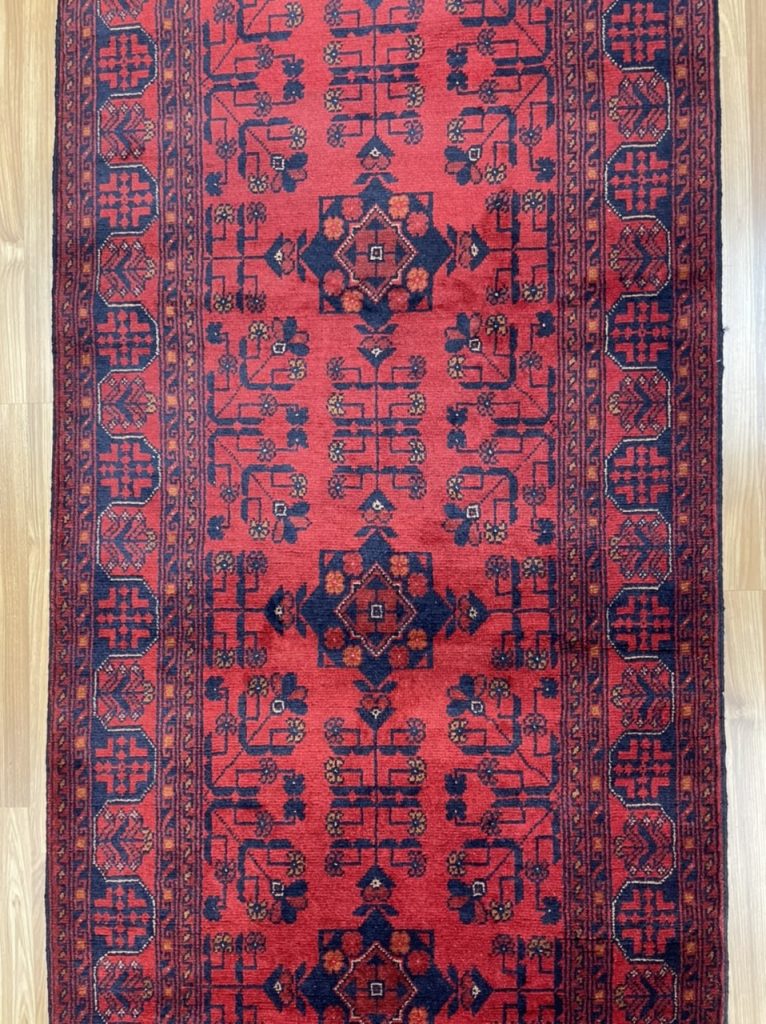 Tribal Baloochi 395 cm. X 89 cm. wool red runner - Image 4