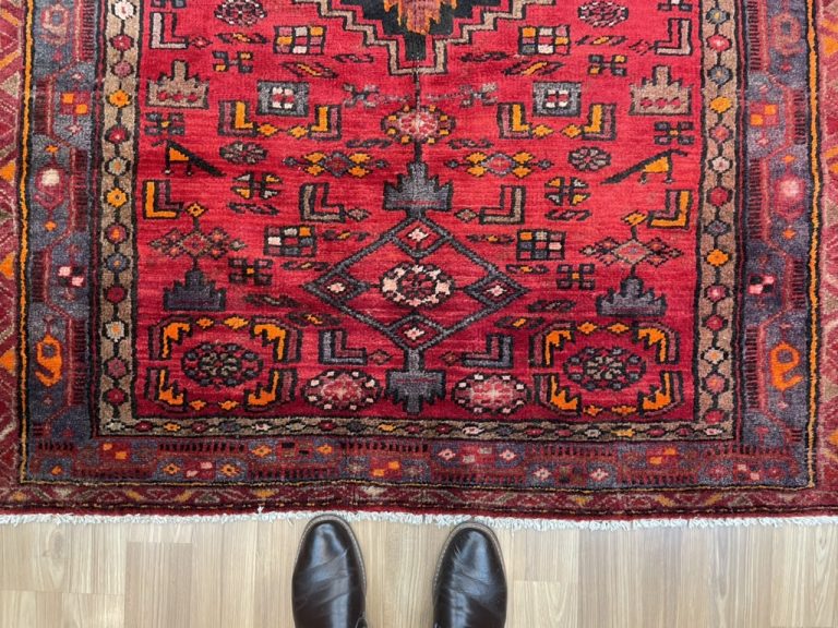 Hamedan Saveh  220 cm. X 138 cm. fine wool  rug - Image 6