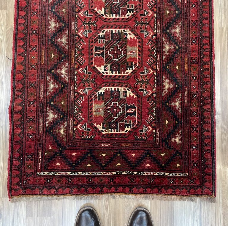 Princess Bokhara 276 cm. X 80 cm. wool red runner - Image 5