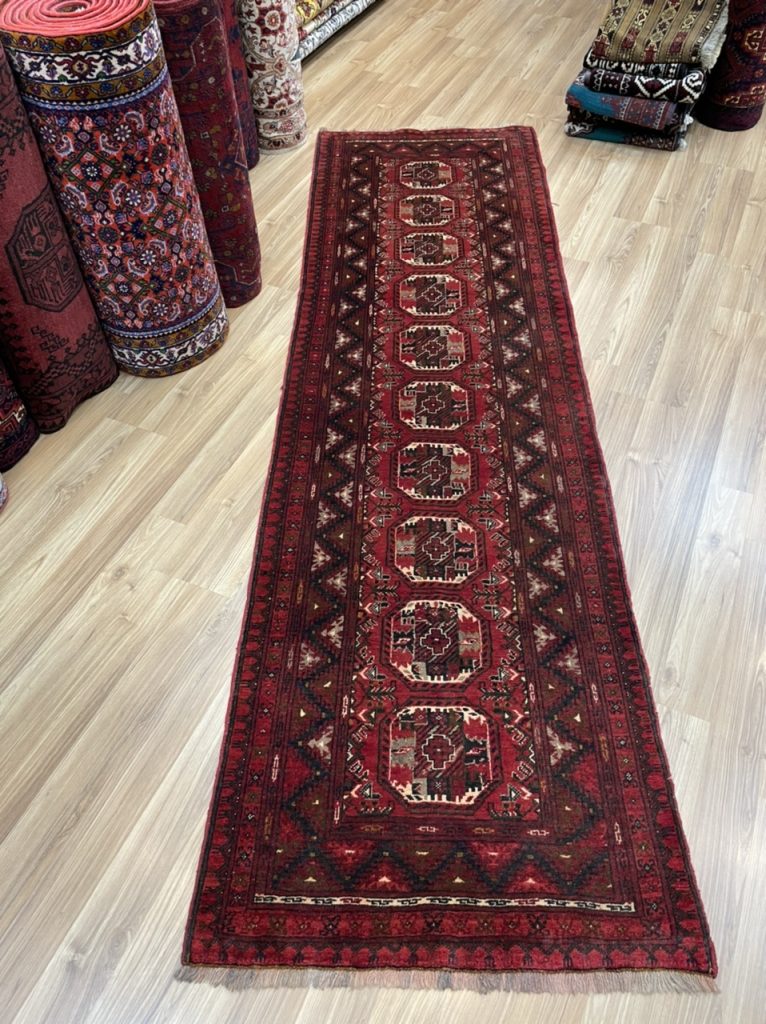 Princess Bokhara 276 cm. X 80 cm. wool red runner - Image 7