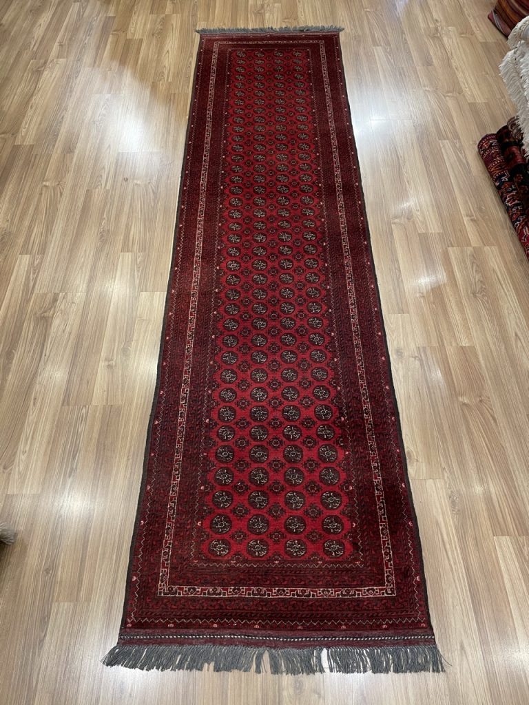 Vintage Princess Bokhara 300 cm. X 77 cm. wool red runner