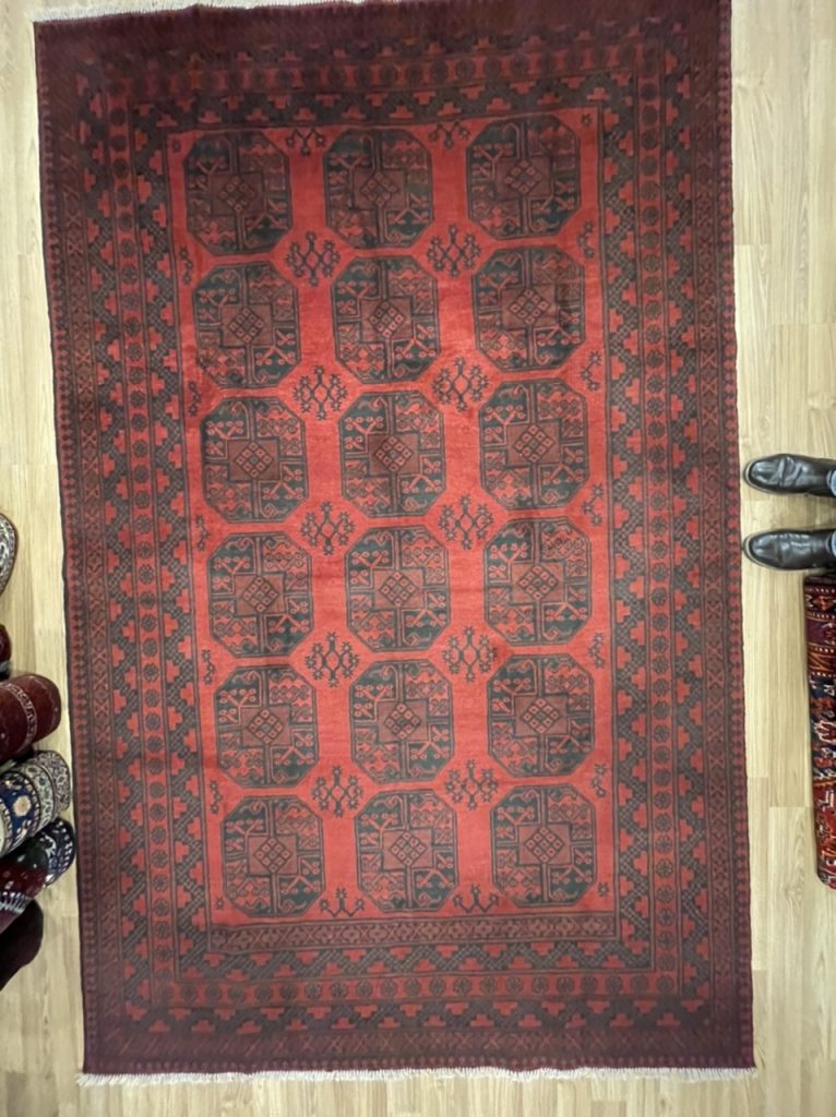 Princess Bokhara 292 cm. X 188 cm. wool red rug - Image 6