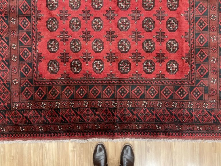 Princess Bokhara 293 cm. X 198 cm. wool red rug - Image 4