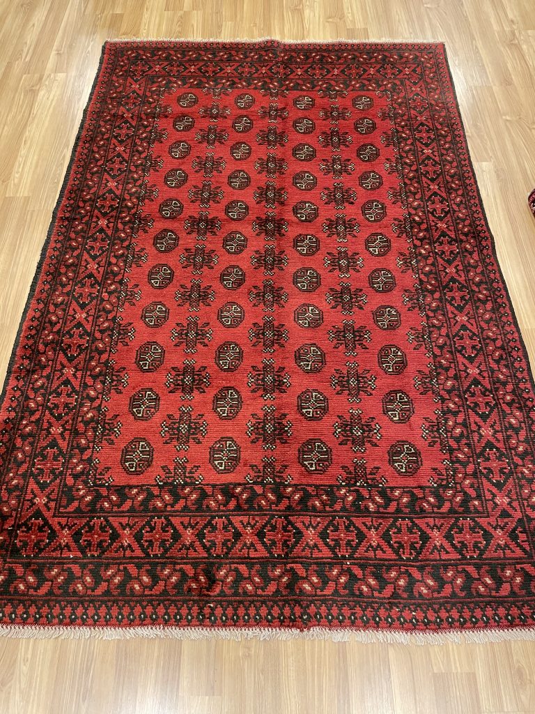 Princess Bokhara 237 cm. X 151 cm. wool red rug - Image 7