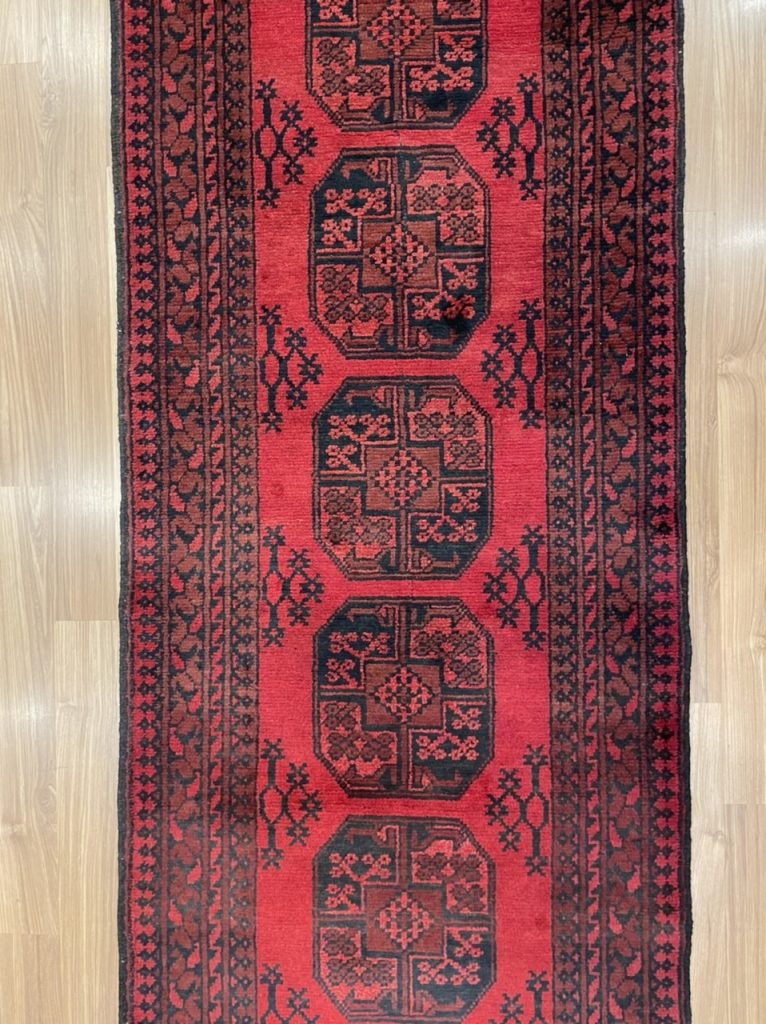 Princess Bokhara 295 cm. X 82 cm. wool red runner - Image 3