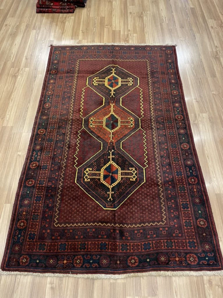 Unique Baloochi Tribal 220 cm. X 140  cm. wool rug