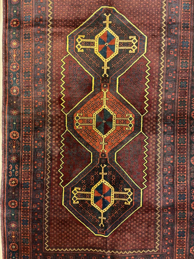 Unique Baloochi Tribal 220 cm. X 140  cm. wool rug - Image 8