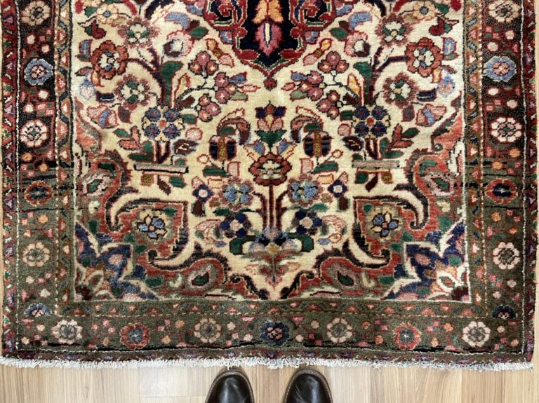 Super fine Farahan 170 cm. X  109 cm. wool  rug - Image 8