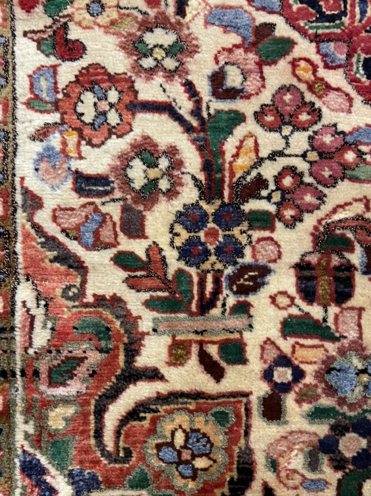 Super fine Farahan 170 cm. X  109 cm. wool  rug - Image 5