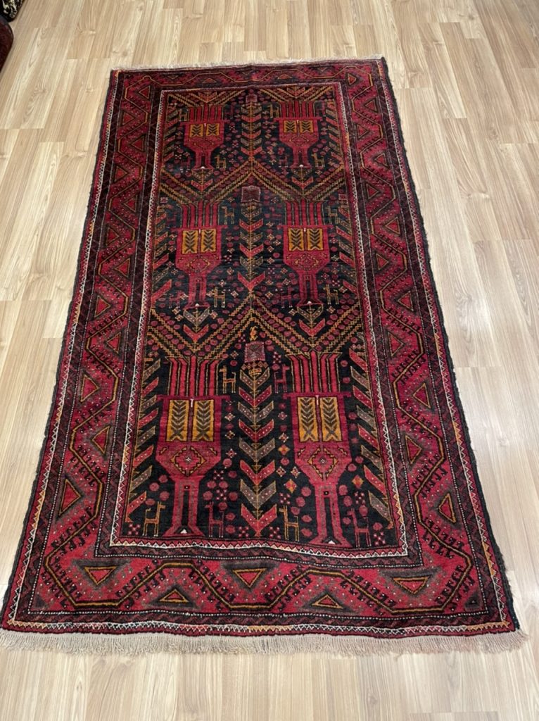 Tribal Zabol 215 cm. X 115 cm. fine wool rug