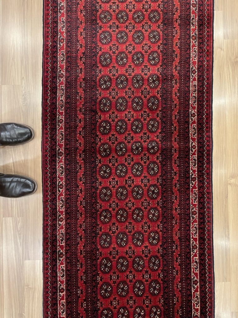 Extra Fine Princess Bokhara 302 cm. X 79 cm. wool red runner - Image 6