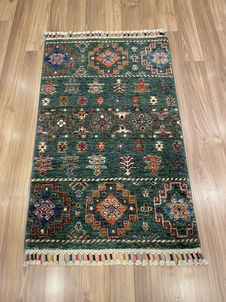 Super fine Chobi wool rug 101 cm. X 61 cm.