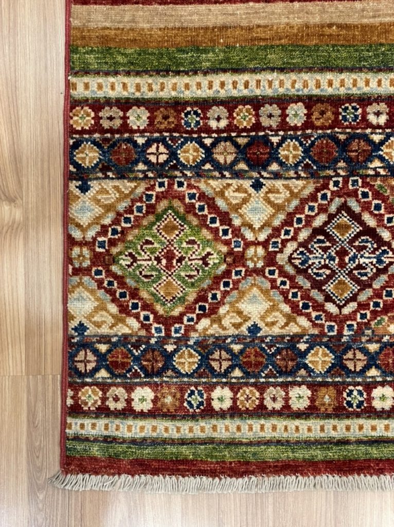 Super fine Chobi 201 cm X 156 cm wool rug - Image 2