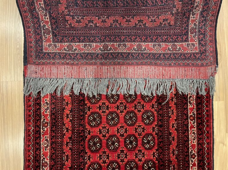 Extra Fine Princess Bokhara 302 cm. X 79 cm. wool red runner - Image 3