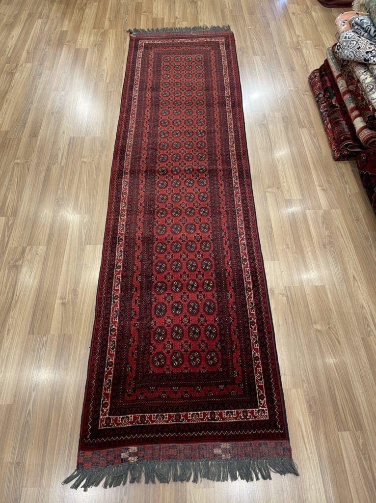 Extra Fine Princess Bokhara 302 cm. X 79 cm. wool red runner - Image 8