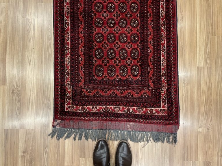 Extra Fine Princess Bokhara 302 cm. X 79 cm. wool red runner - Image 4