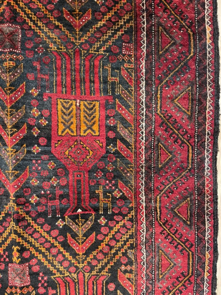 Tribal Zabol 215 cm. X 115 cm. fine wool rug - Image 5