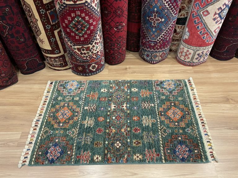 Super fine Chobi wool rug 101 cm. X 61 cm. - Image 8