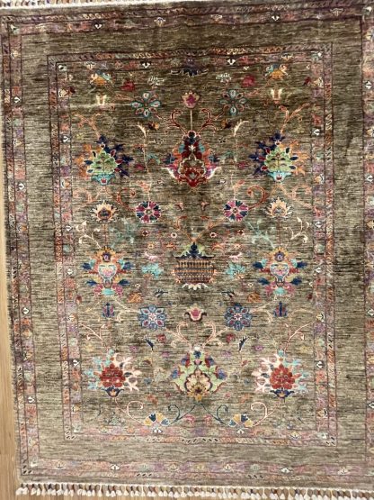 Super fine Chobi 193 cm. X 154 cm unique wool rug - Image 7