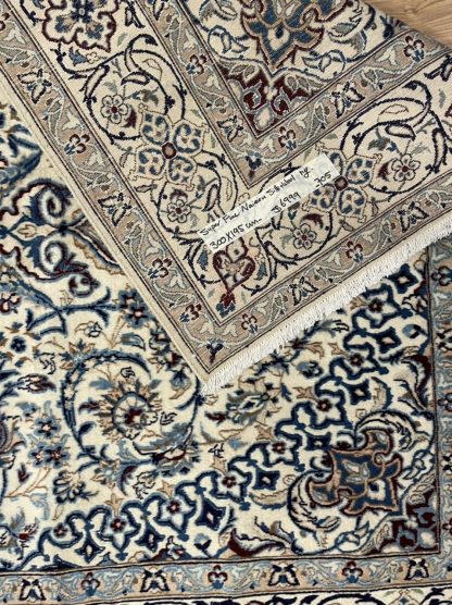 Super fine Naieen 300 cm. X 195 cm. wool rug - Image 8