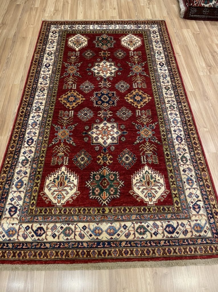 Super fine Kazak 243 cm. X 142 cm. wool rug - Image 8