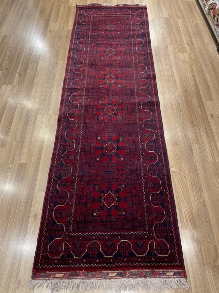 Super fine Tribal 302 cm. X 84 cm. wool runner