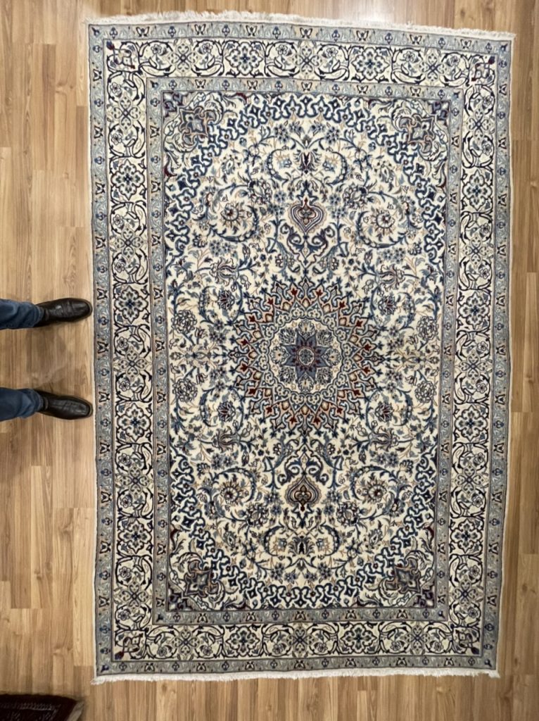 Super fine Naieen 300 cm. X 195 cm. wool rug - Image 5