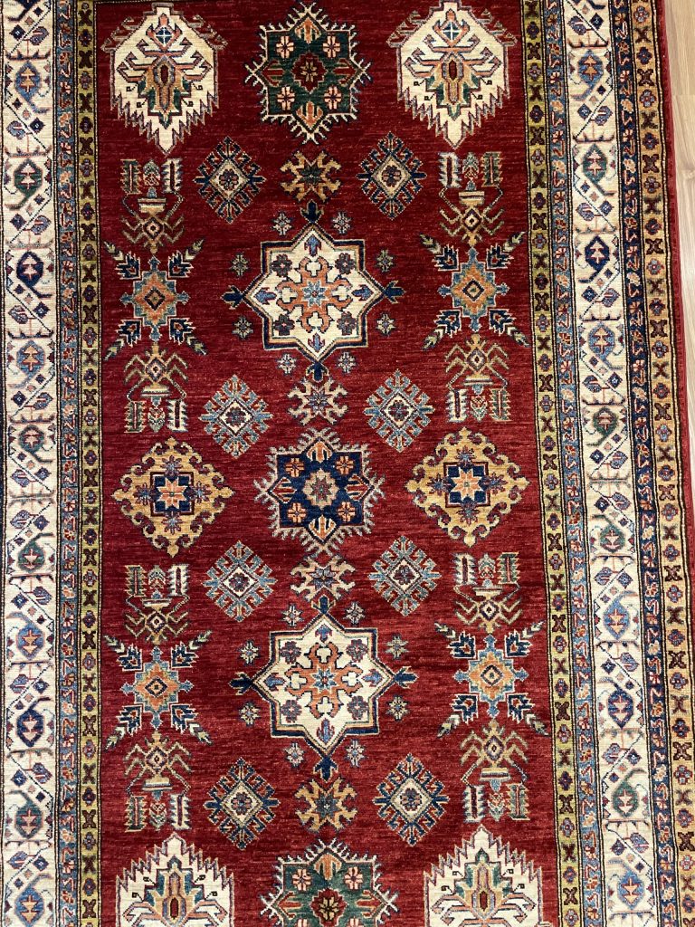 Super fine Kazak 243 cm. X 142 cm. wool rug - Image 6