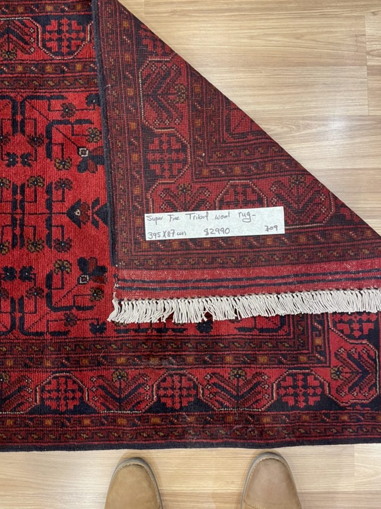 Super fine Tribal 395 cm. X 87 cm. wool runner - Image 6