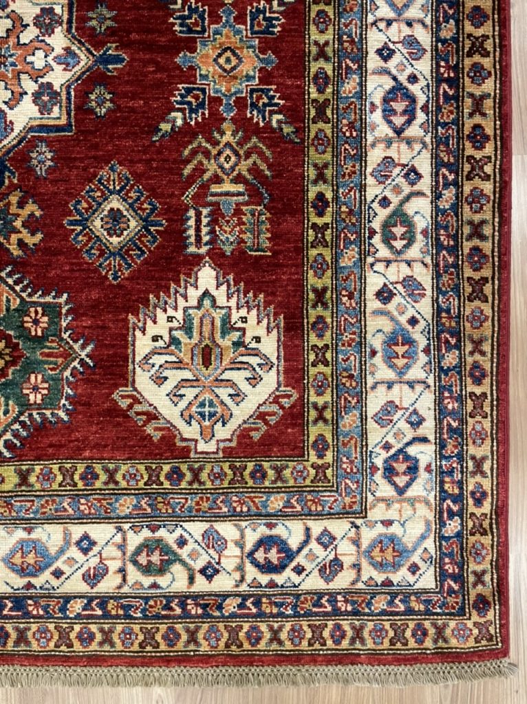 Super fine Kazak 243 cm. X 142 cm. wool rug - Image 7