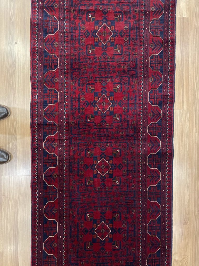 Super fine Tribal 302 cm. X 84 cm. wool runner - Image 3