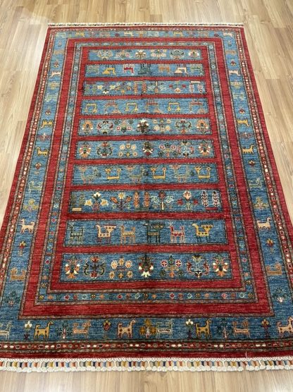 2.3 m. X 1.48 m. super fine Persian Chobi  wool rug